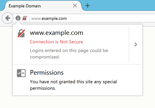 SSL Certificate Message