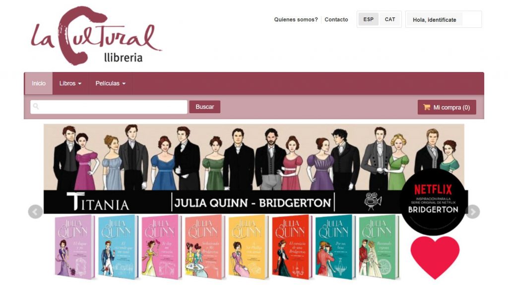 Web de La Cultural Llibrería Web de La Cultural Llibrería