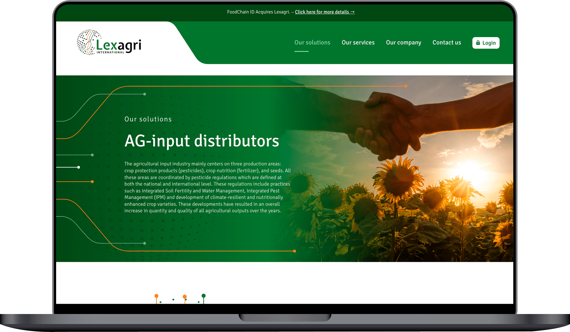 Building a Corporate Website for an Agricultural Data Services Company