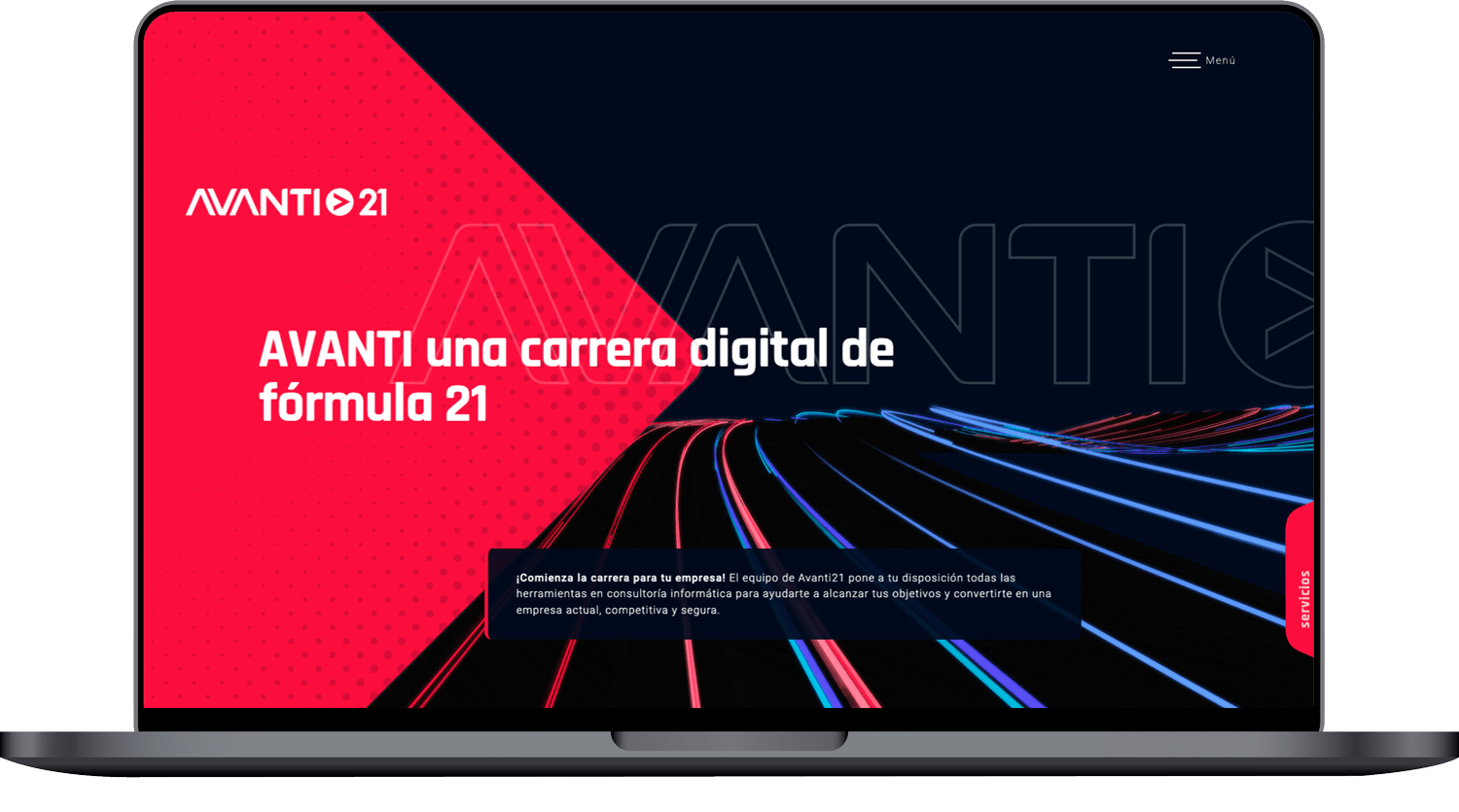 Gestaltung einer visuell ansprechenden Website für eine Technologie-Beratungsfirma