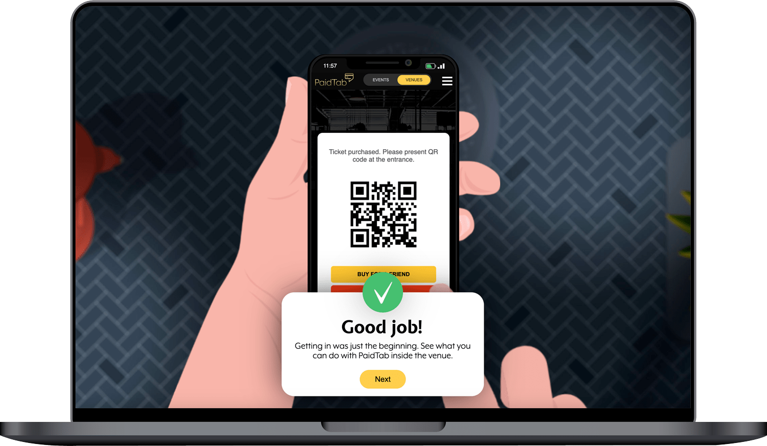 Entwicklung eines immersiven Erlebnisses zur Promotion einer neuen mobile Anwendung
