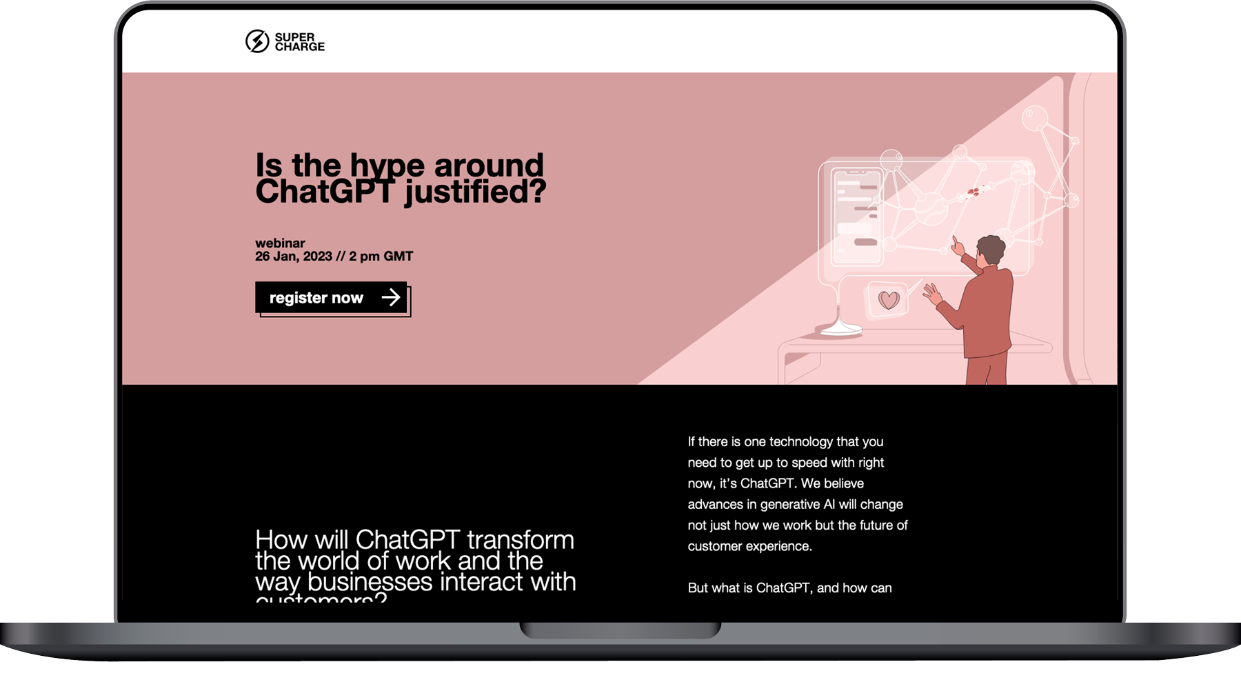 Webflow Landing Page Development for a Tech Company